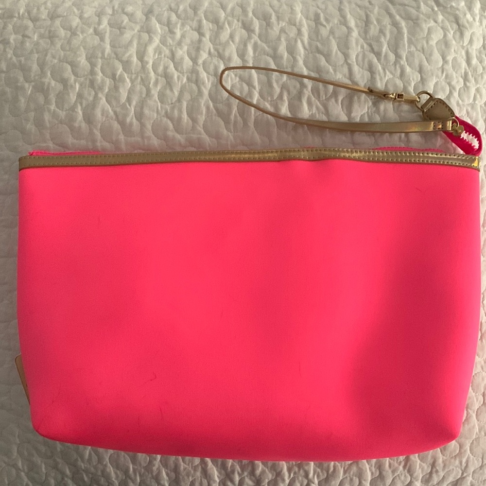 Lilly Pulitzer hot pink neoprene purse